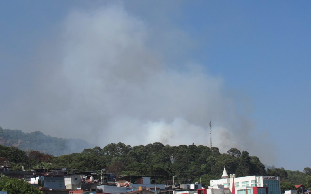 Se registran dos incendios forestales en la Región Uruapan