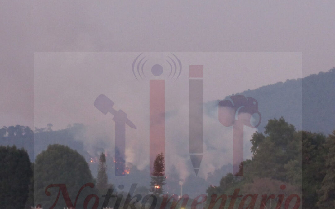 Se vuelve a incendiar el cerro Colorado