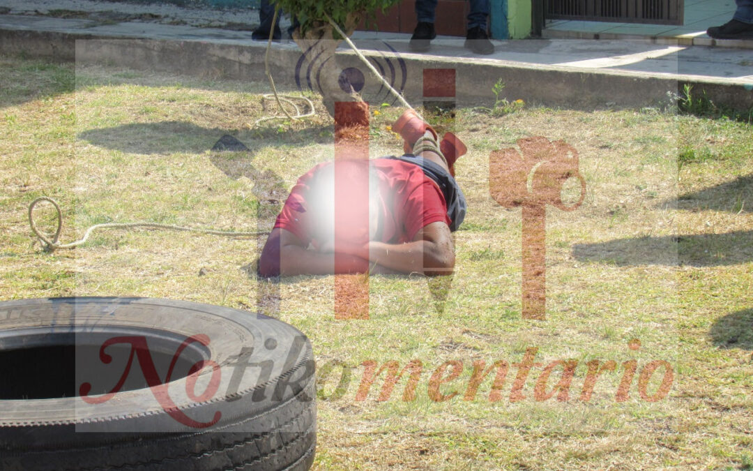 Sujeto causa destrozos en la colonia Infonavit Aguacates