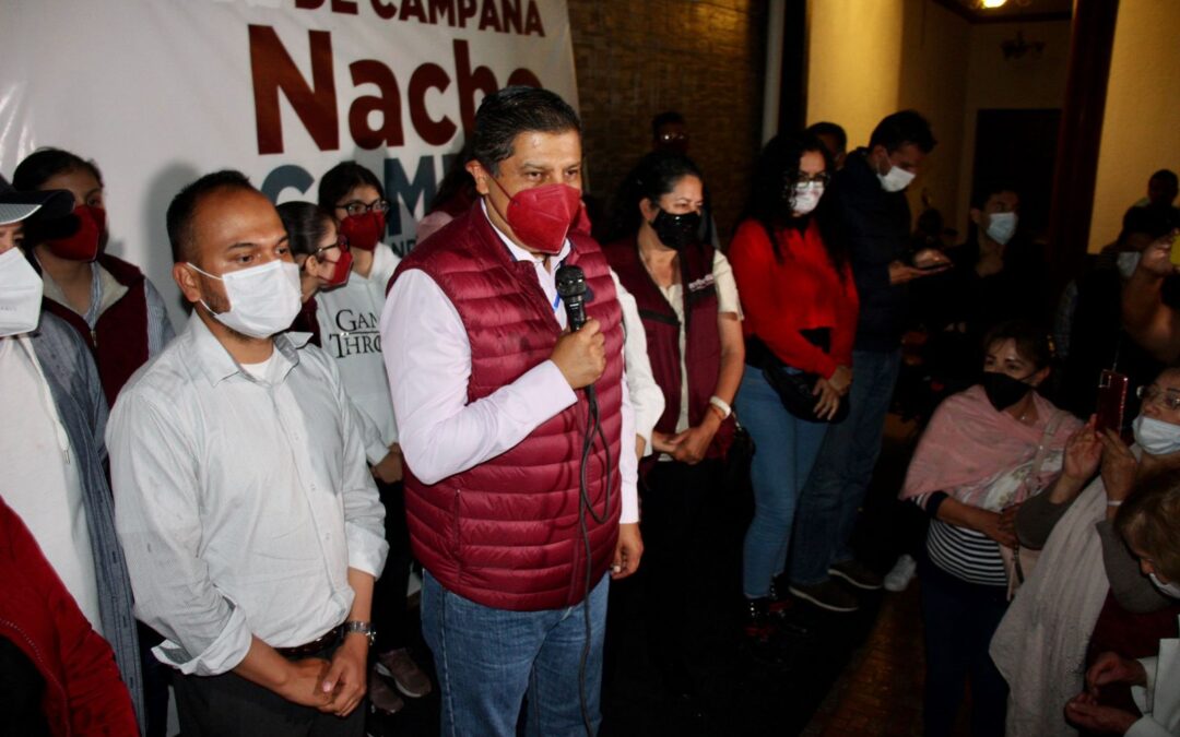 Logramos consolidar la llegada de la 4T a Uruapan y Michoacán: Nacho Campos