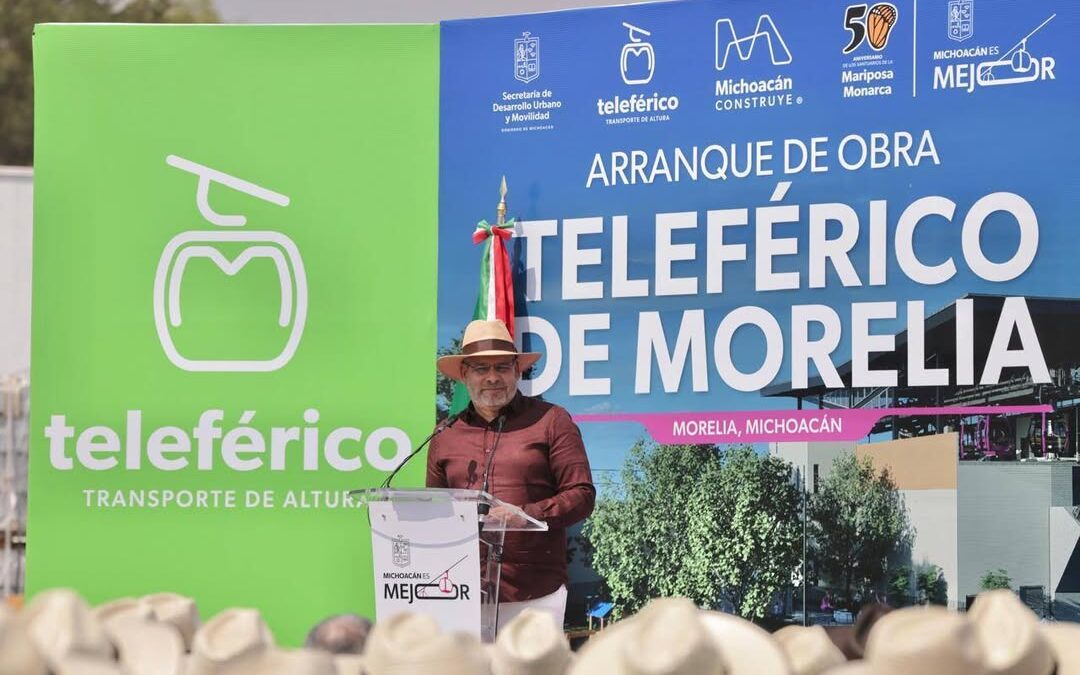 Arranca Bedolla construcción del teleférico de Morelia