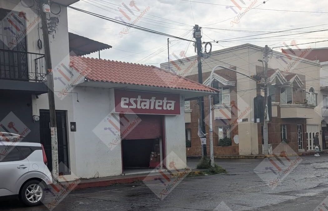 Ladrones ingresan a sucursal de Estafeta y roban paquetería