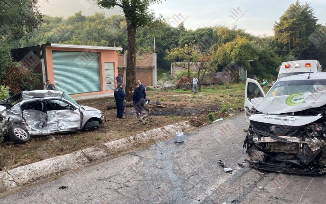 Choque deja un muerto y cuatro heridos en la desviación a Los Reyes