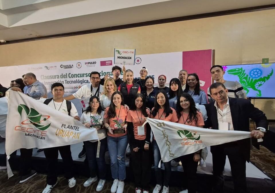 Jóvenes Cecytem de Penjamillo y Uruapan ganan oro y plata en nacional de ciencia