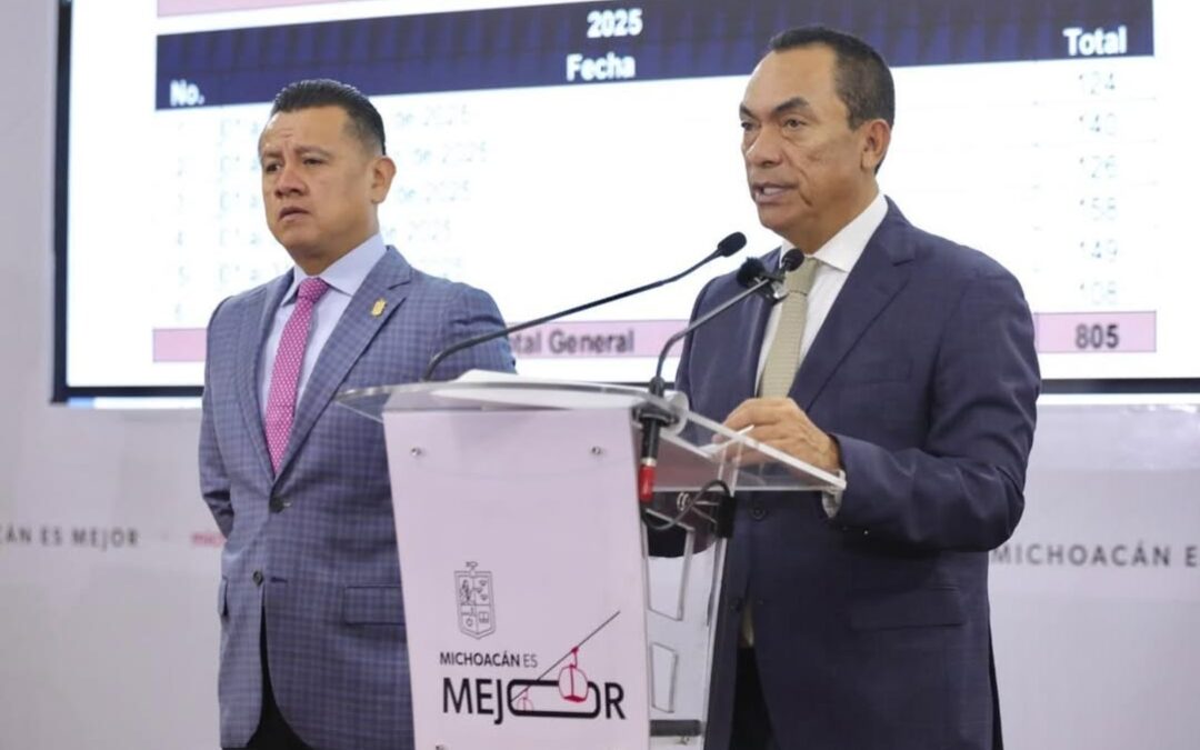 Presume SSP supuesta disminución del 60 % en los homicidios dolosos en Michoacán