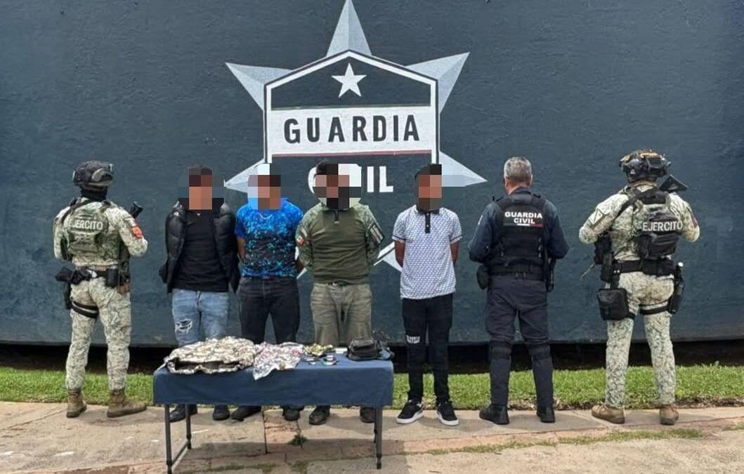 SSP asegura a 4 hombres, en Morelia