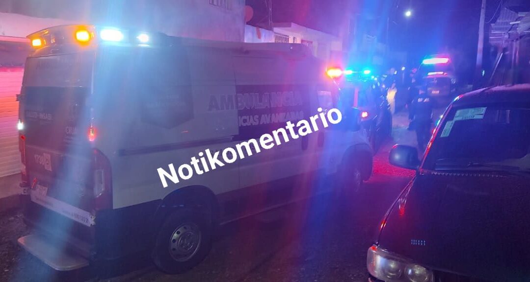 Balean a dos en diferentes hechos durante la noche de ayer