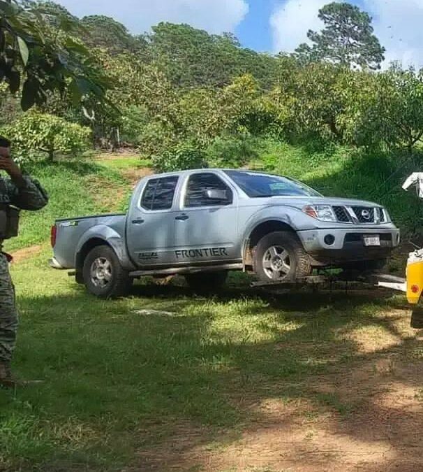 Aseguran camioneta usada en ataque a Policías en Zumpimito