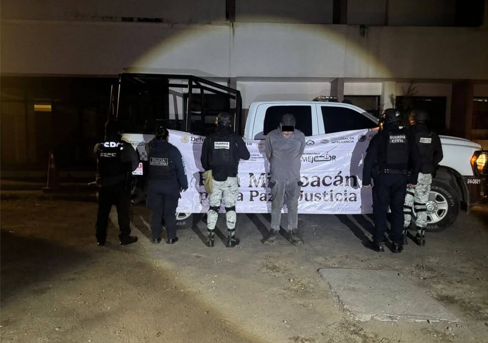 Detienen a hombre con droga