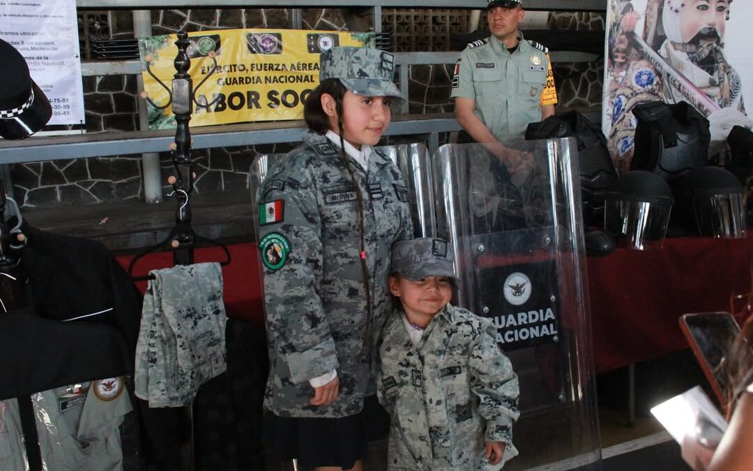 Ejercito Mexicano y Guardia Nacional realizan labor social en Caltzontzin