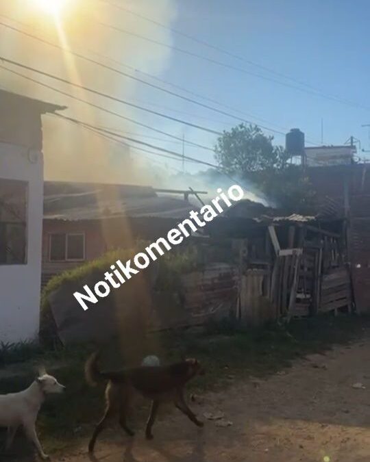 Se incendia vivienda en la Progreso Social