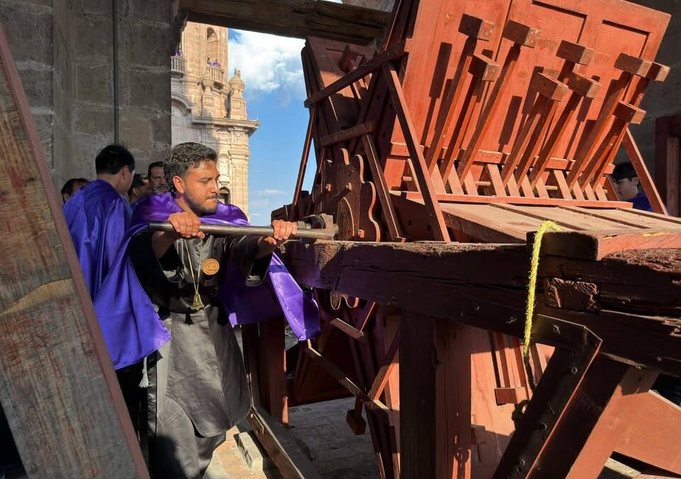 Michoacán alberga la única matraca monumental que sigue en funciones en todo México
