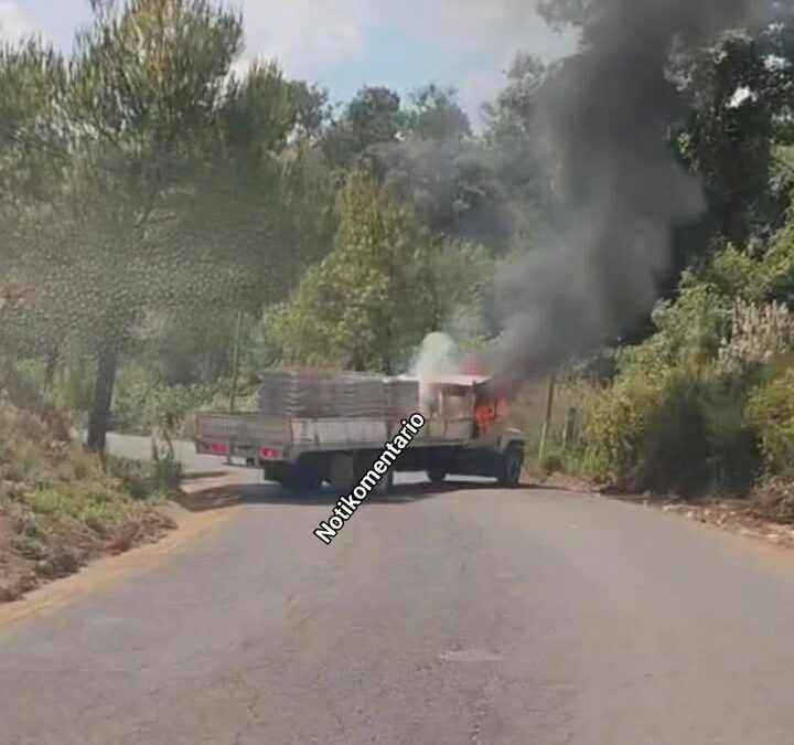 Se registran narcobloqueos en la meseta Purépecha