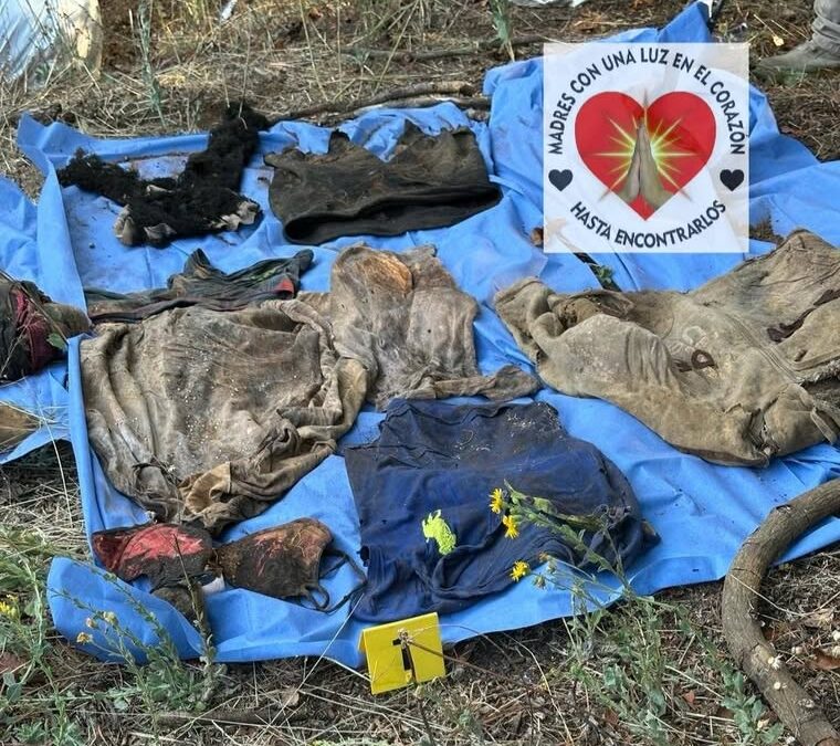 Madres buscadoras localizan restos humanos en una fosa clandestina de Cutzato