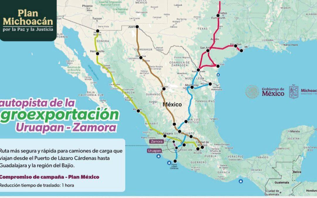 Autopista de la Agroexportación ahorrará una hora entre Uruapan y Zamora: Rogelio Zarazúa