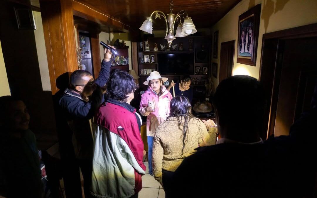 Supervisa Grecia Quiroz afectaciones por tromba