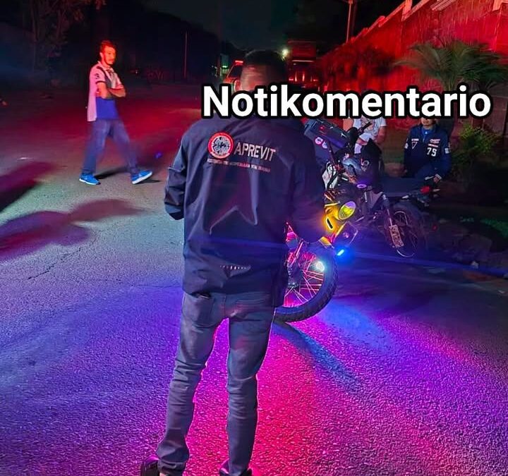 Hombre muere al derrapar su moto en la carretera a Cutzato