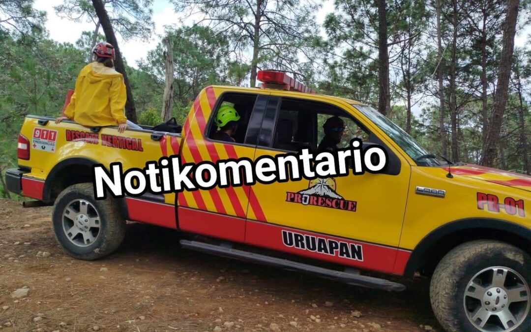 Ciclista herido al chocar con un árbol y caer a un desnivel, en el cerro de La Cruz